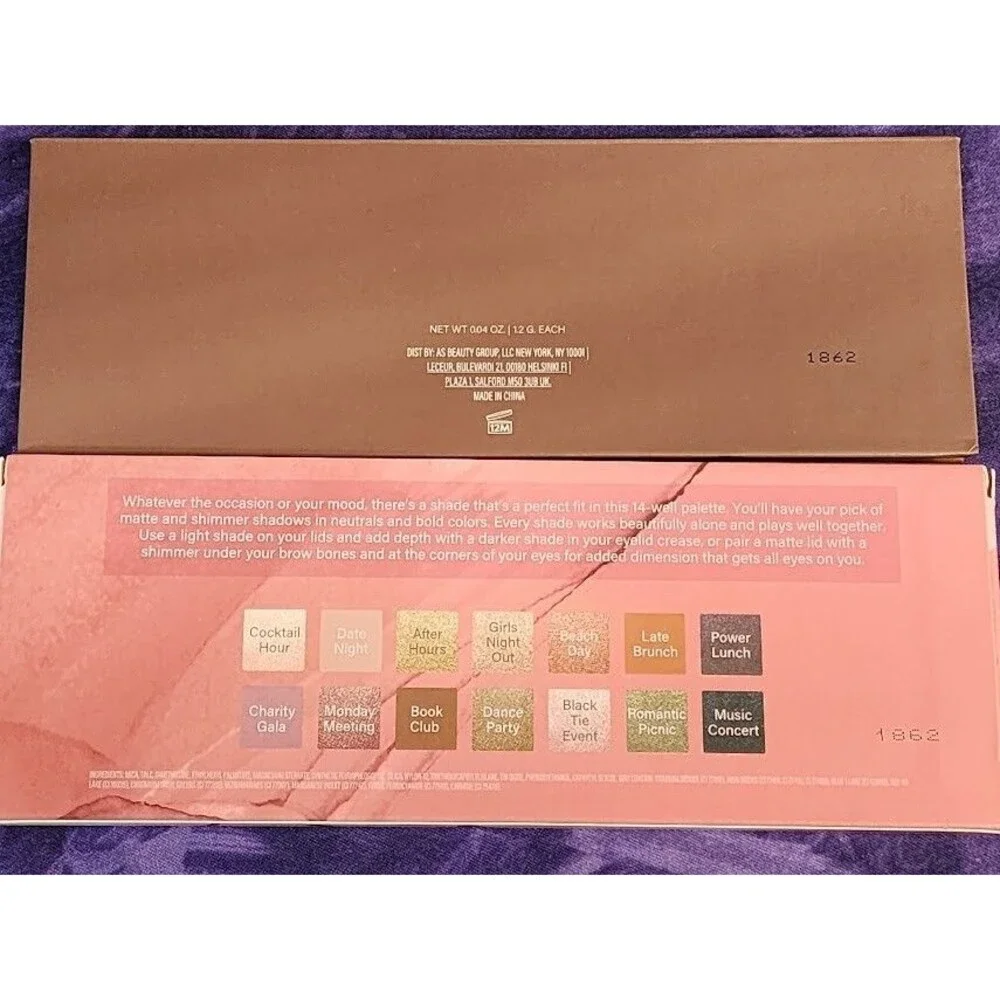 Mally Beauty Best Dressed Lids Neutrals Bolds 14 Matte Shimmer Eyeshadow Palette